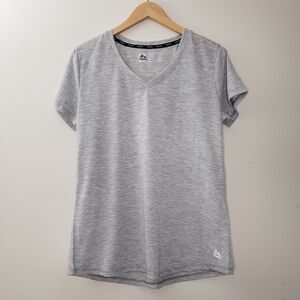 RBX Grey Active Wear Short Sleeve Tee Shirt Size L